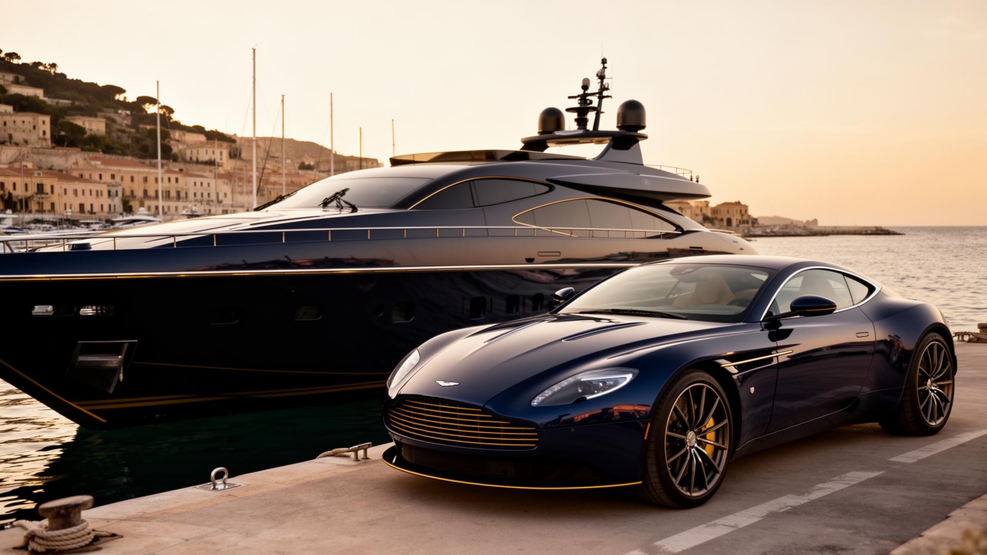 Protezione e trasformazione yacht a Côte d'Azur – OCEANSKIN Marine Surface Artistry – Visualizzazione generata da IA