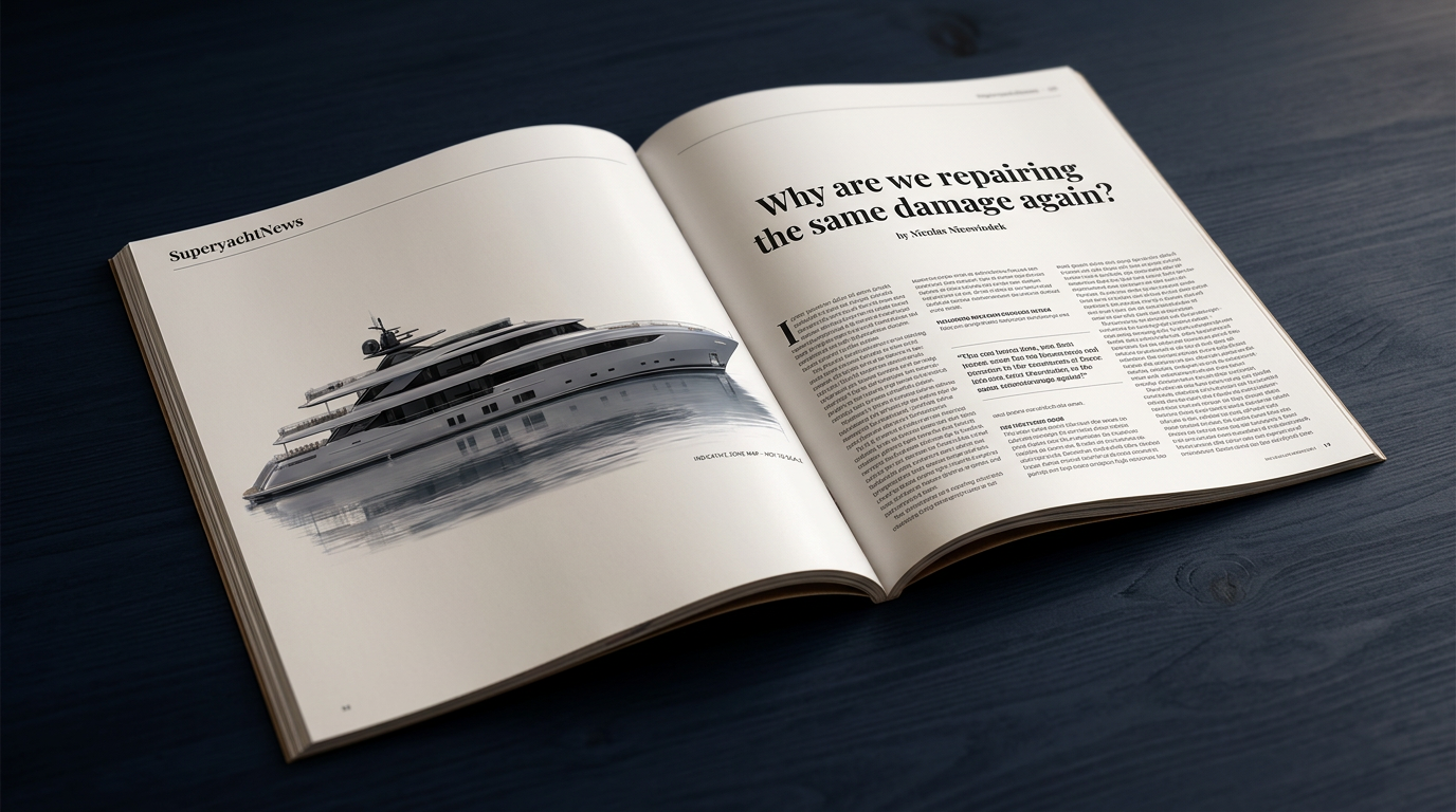 Why are we repairing the same damage again? – KI-generierte Visualisierung
